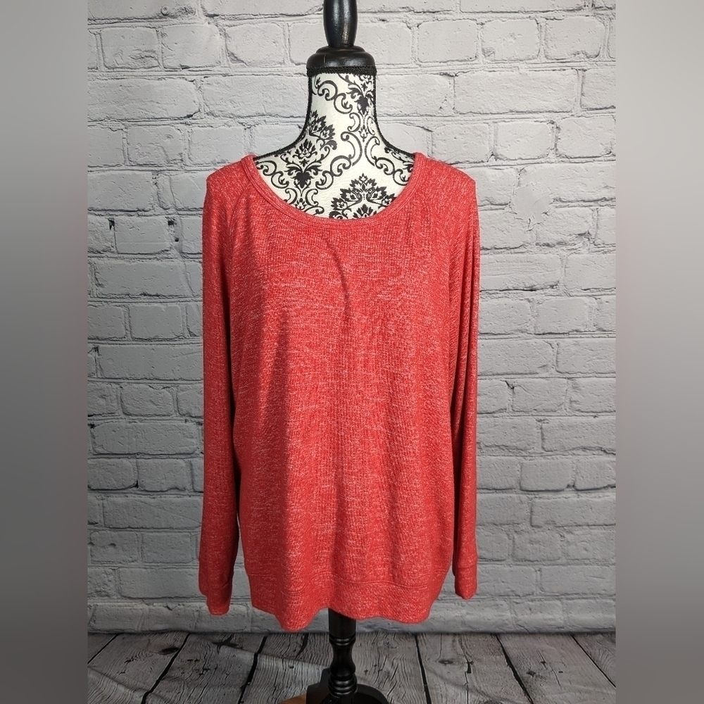 Buffalo David Bitton long sleeve stretch knit pullover top plus size xxl BBIN
